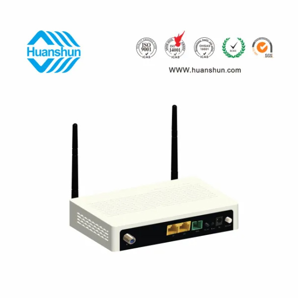 HSOS111762GNW FTTH 終端（XPON ONU WIFI，WDM CATV）（GE+FE+2*2WIFI+WDM+CATV NE)